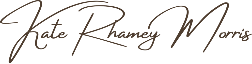 Kate Rhamey Morris is a cursive font